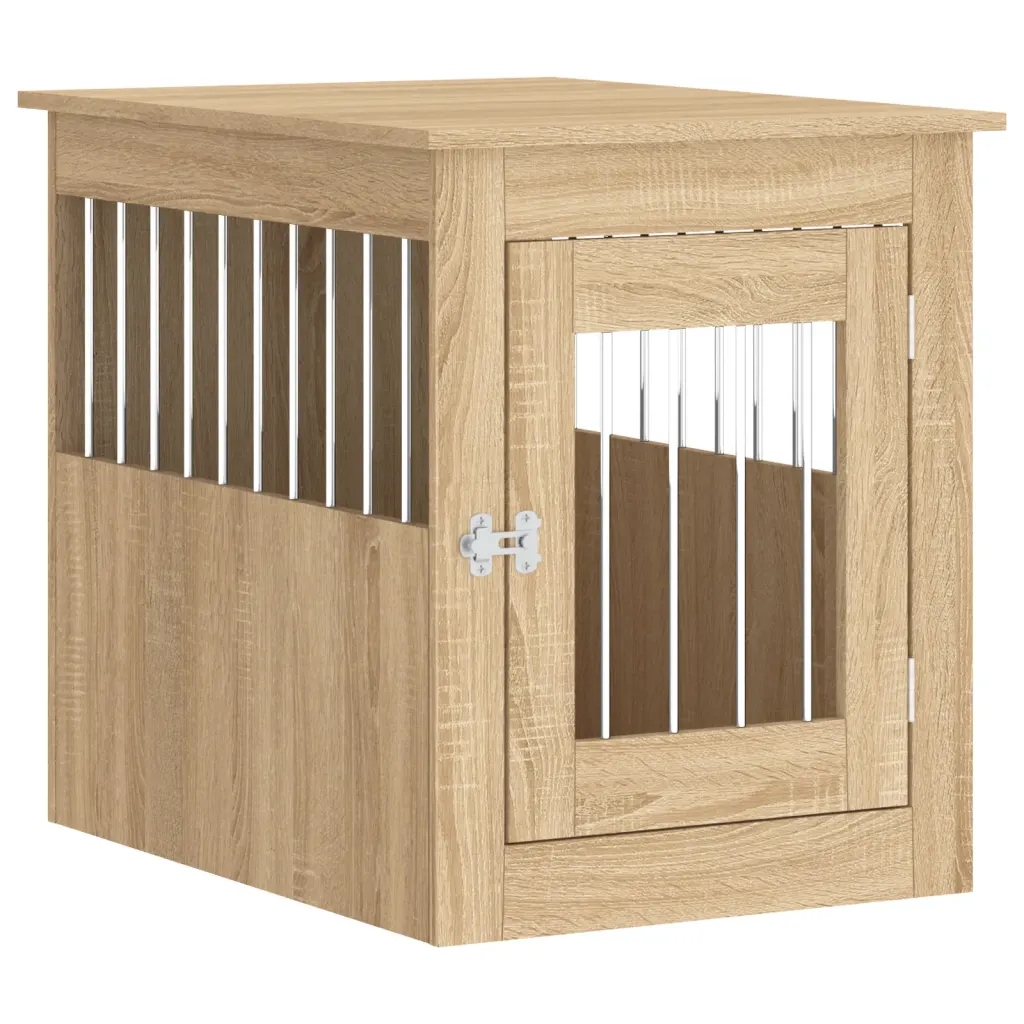 Levně Kotec pro psa, dub sonoma, 55x75x65 cm, materiál