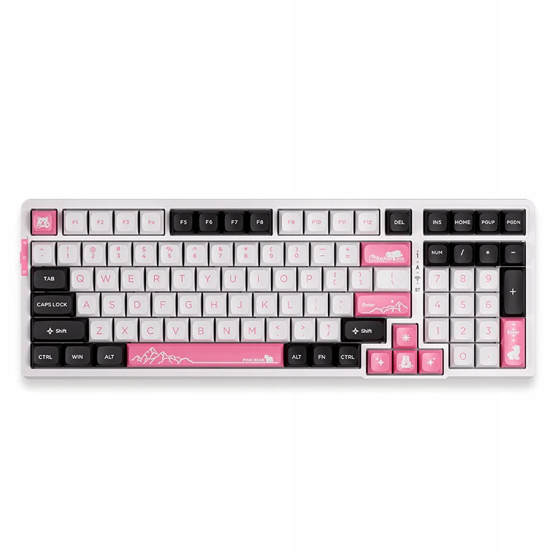 Klawiatura mechaniczna Vgn V98 Pro V3 Bezprzewodowa pink Rgb hotswap gasket