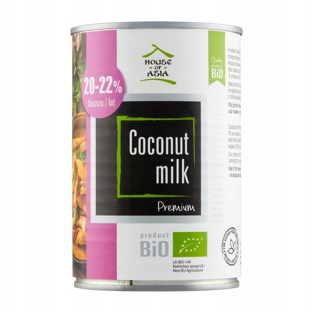 

Mleczko kokosowe Bio 20-22% 400 ml