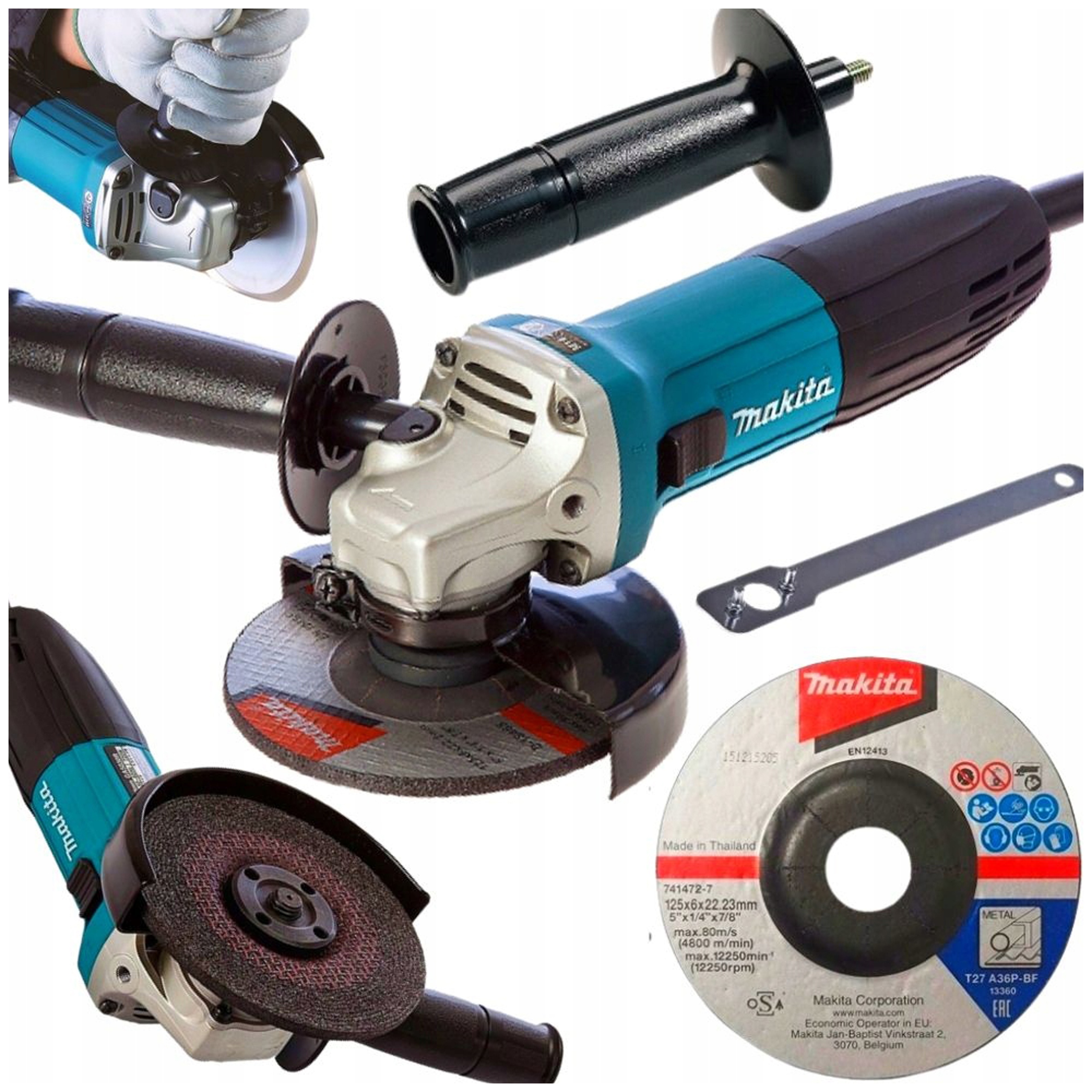 Makita Szlifierka kątowa 125 mm 720W wolny start GA5030R tarcza Makita Pl