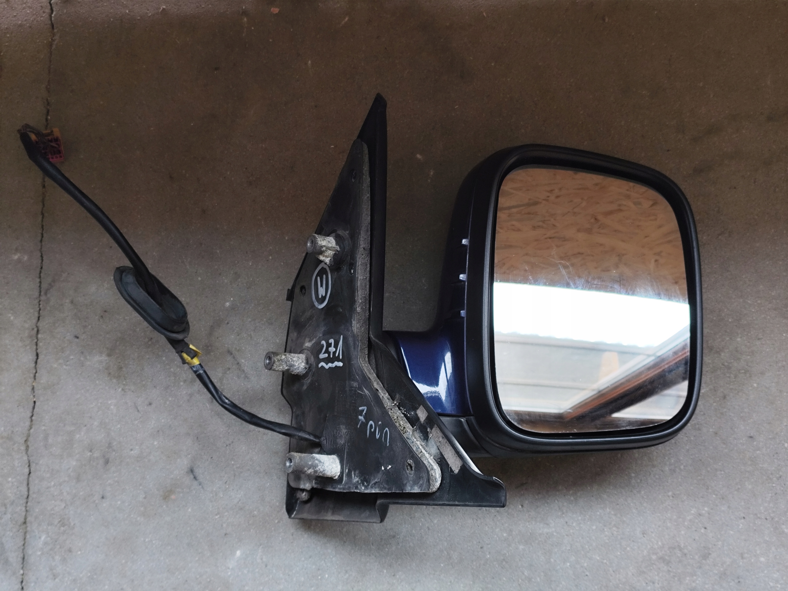 mirror VW T5 right of the passenger blue 7 pin
