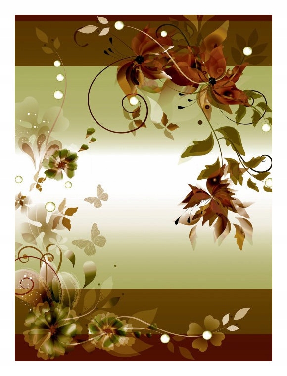 Vliesová fototapeta Béžové květiny a motýli Elegance 206x275 lepidlo