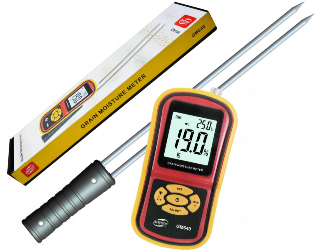Wilgotnościomierz do zboża GM640 Marka Benetech