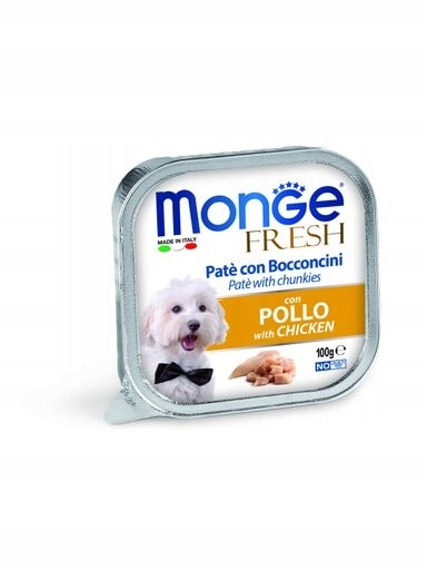 10 x Monge Dog Fresh Paštika s kuřecím masem 100 g