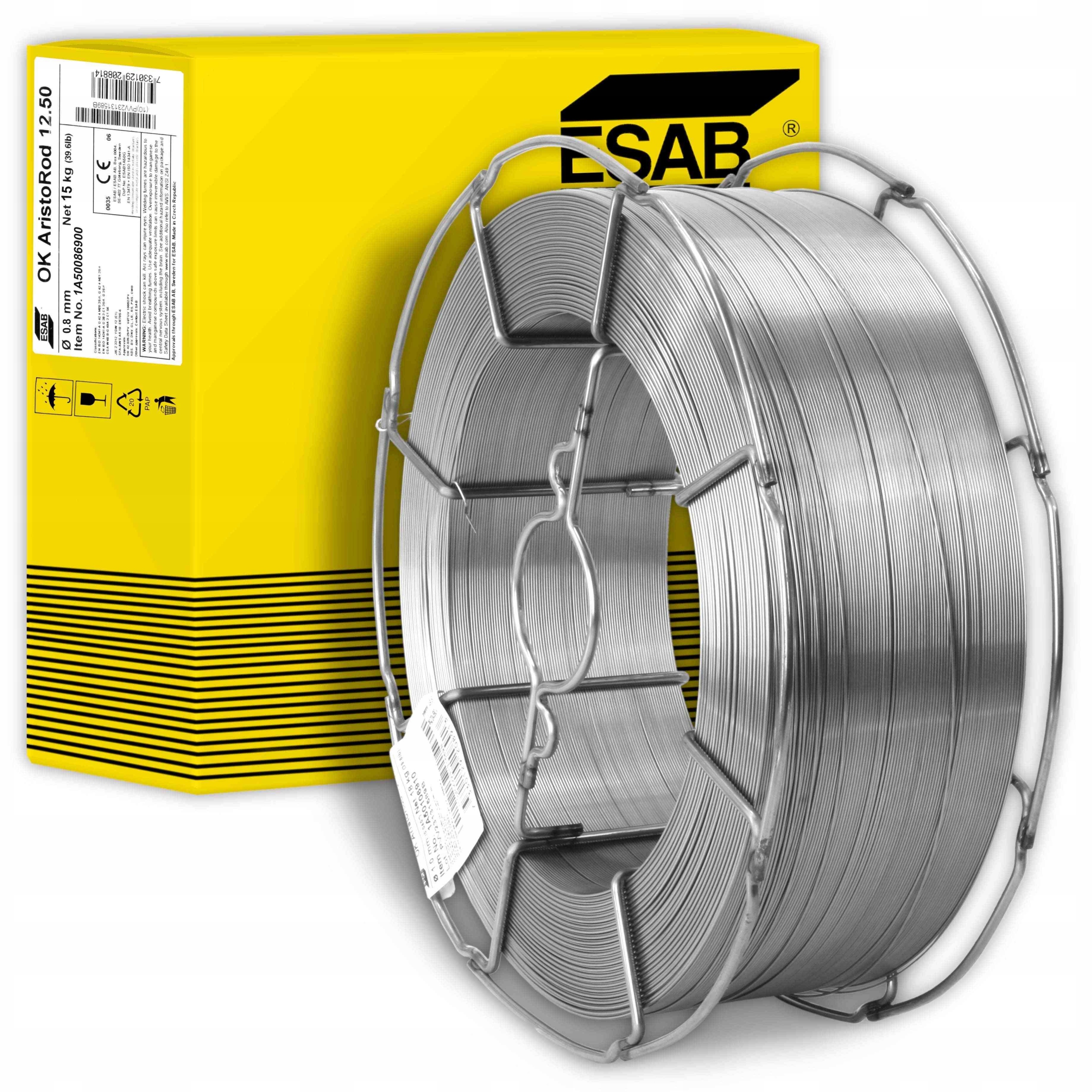

Esab Drut spawalniczy Aristorod 12.50 0,8mm 15kg