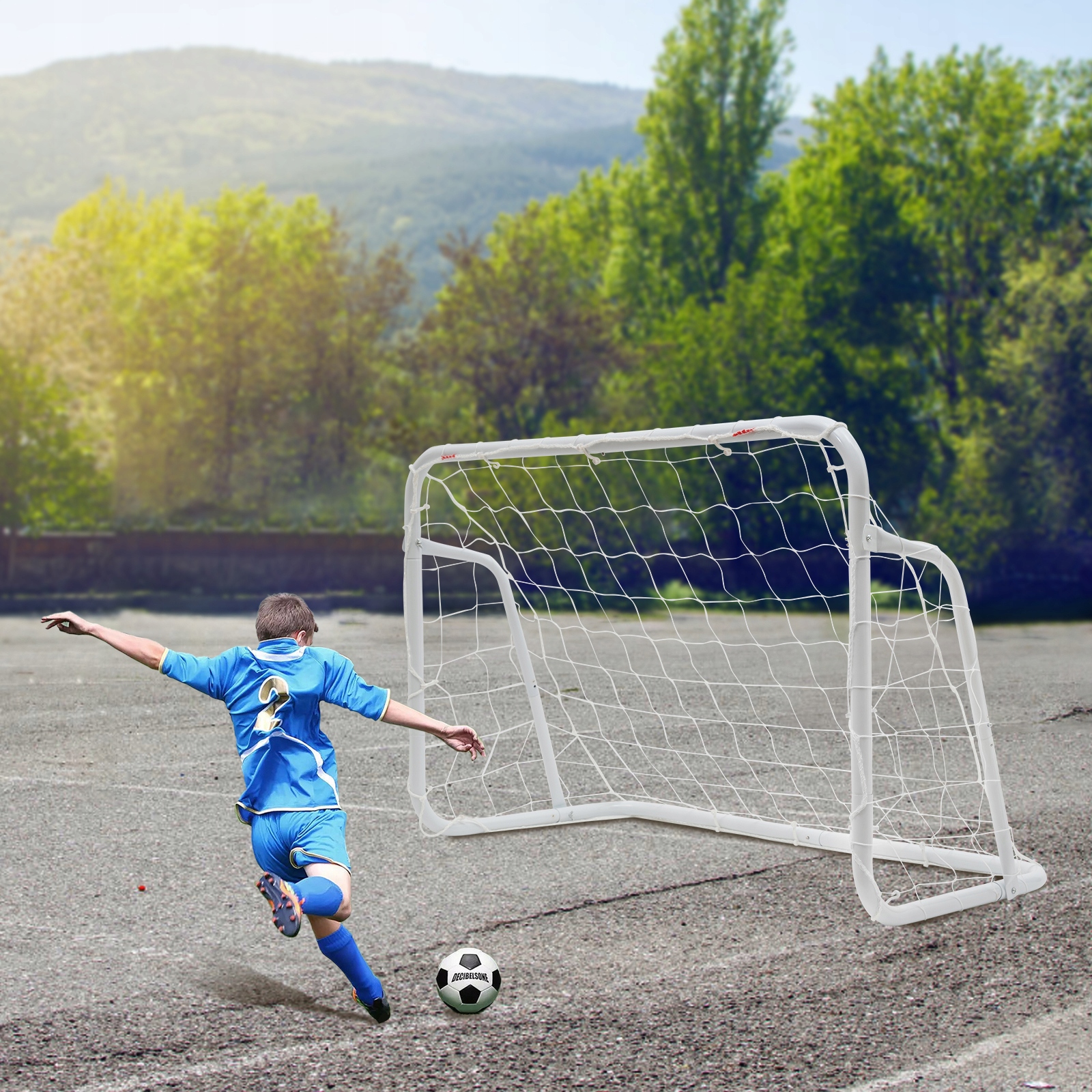 BRAMKA DO PIŁKI NOŻNEJ PIŁKARSKA METALOWA PRZENOŚNA DLA DZIECI 1.2*0.8M Marka inna