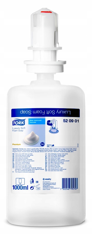 

Tork 520901 mydło w pianie, 1000ml 1L, S4