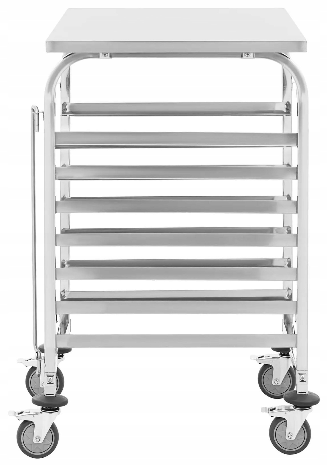 Wózek transportowy inox 7 prowadnic 90 kg Royal Catering RCTW7TB 10012794