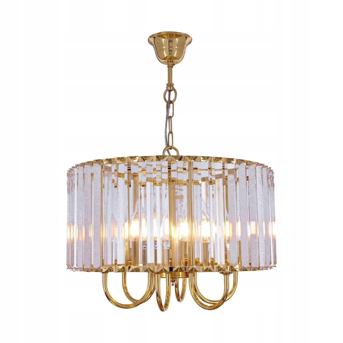 Závesný luster Paris, paralelne usporiadané kryštály do spálne