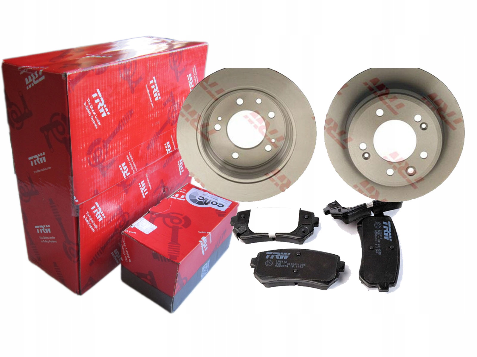 ДИСКИ + КОЛОДКИ TRW ЗАДНЯЯ KIA SPORTAGE SL