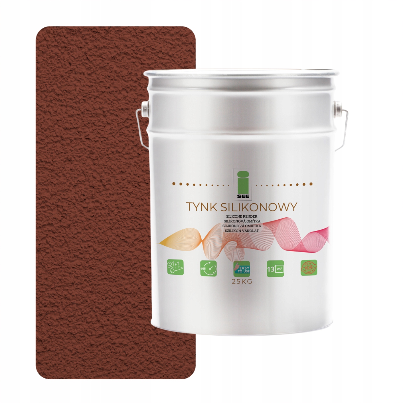 Silikónová Omietka 8012 Fasádna Hnedá 1.5 MM Paropriepustná 25 Kg