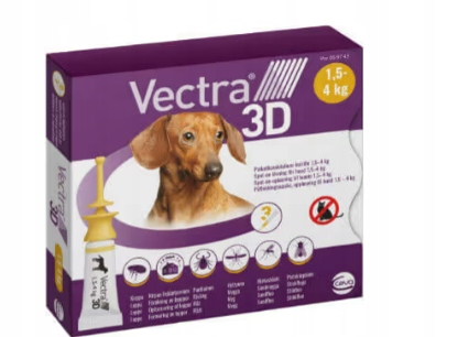 Vectra 3D dla psów 1.5-4 kg 3 dawki