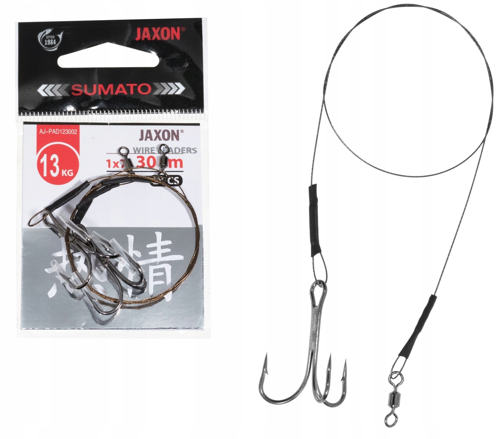 PRZYPONY STALOWE KOTWICA 1/0 Jaxon 30cm 13kg 2szt