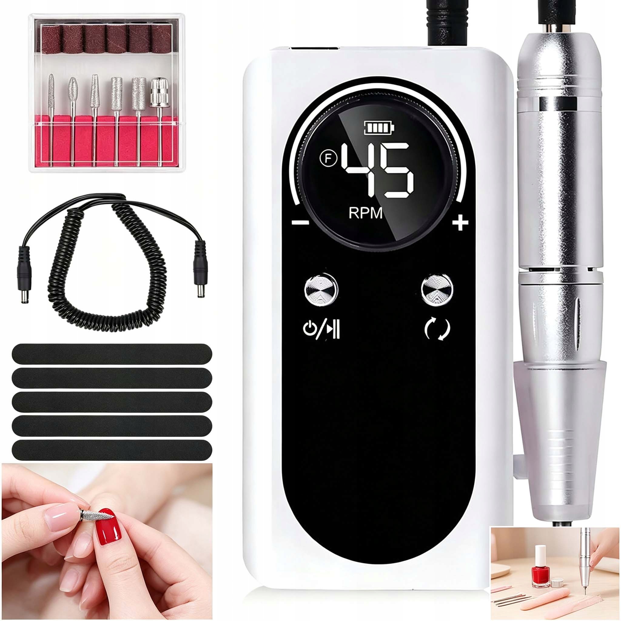 Elektrická Solnička A Kleštičky Na Nehty 1800 Mah, Nabíjení Přes Usb Pomocí Led