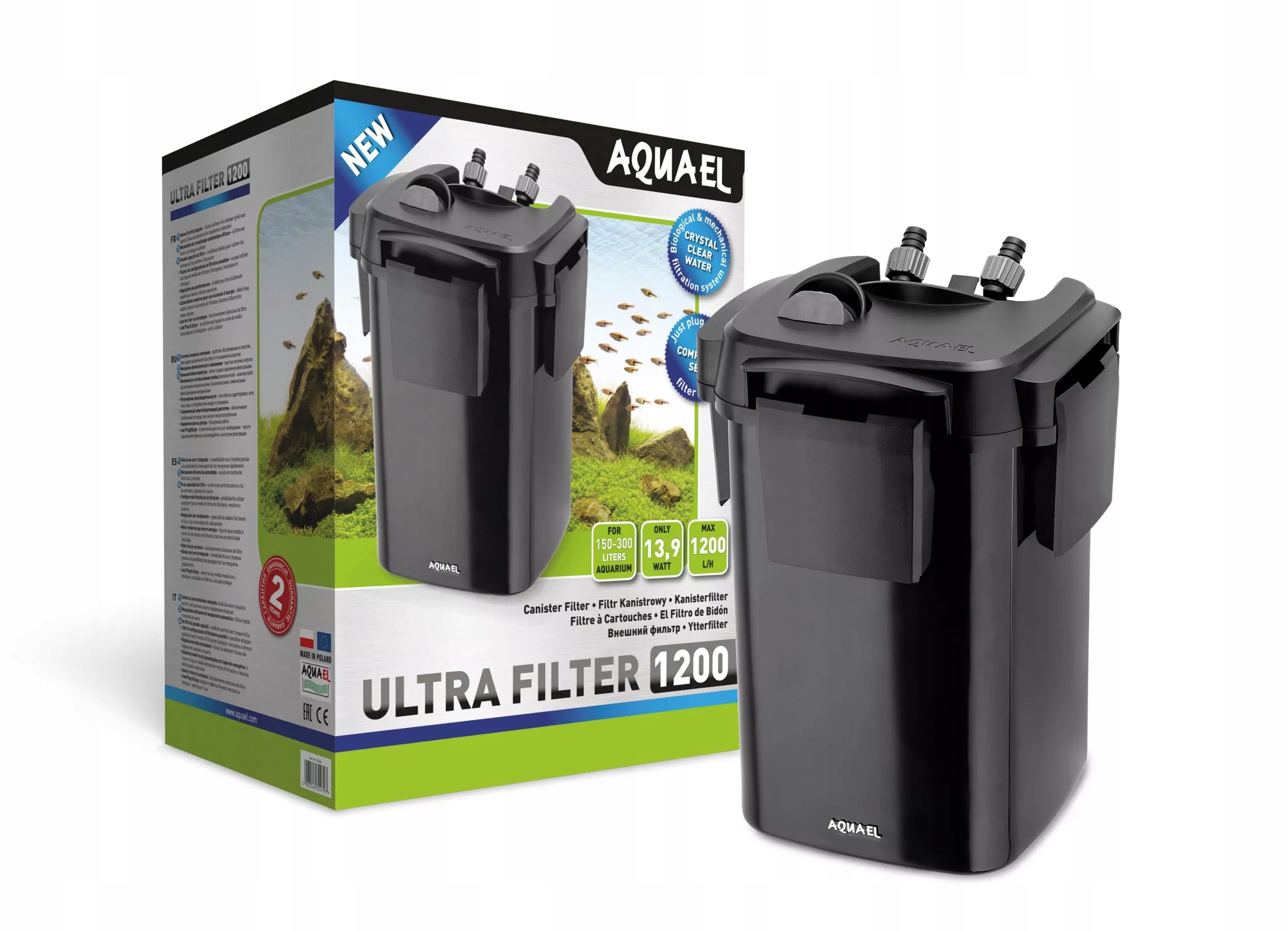 Aquael Ultra 1200 kelímkový filtr do akvária