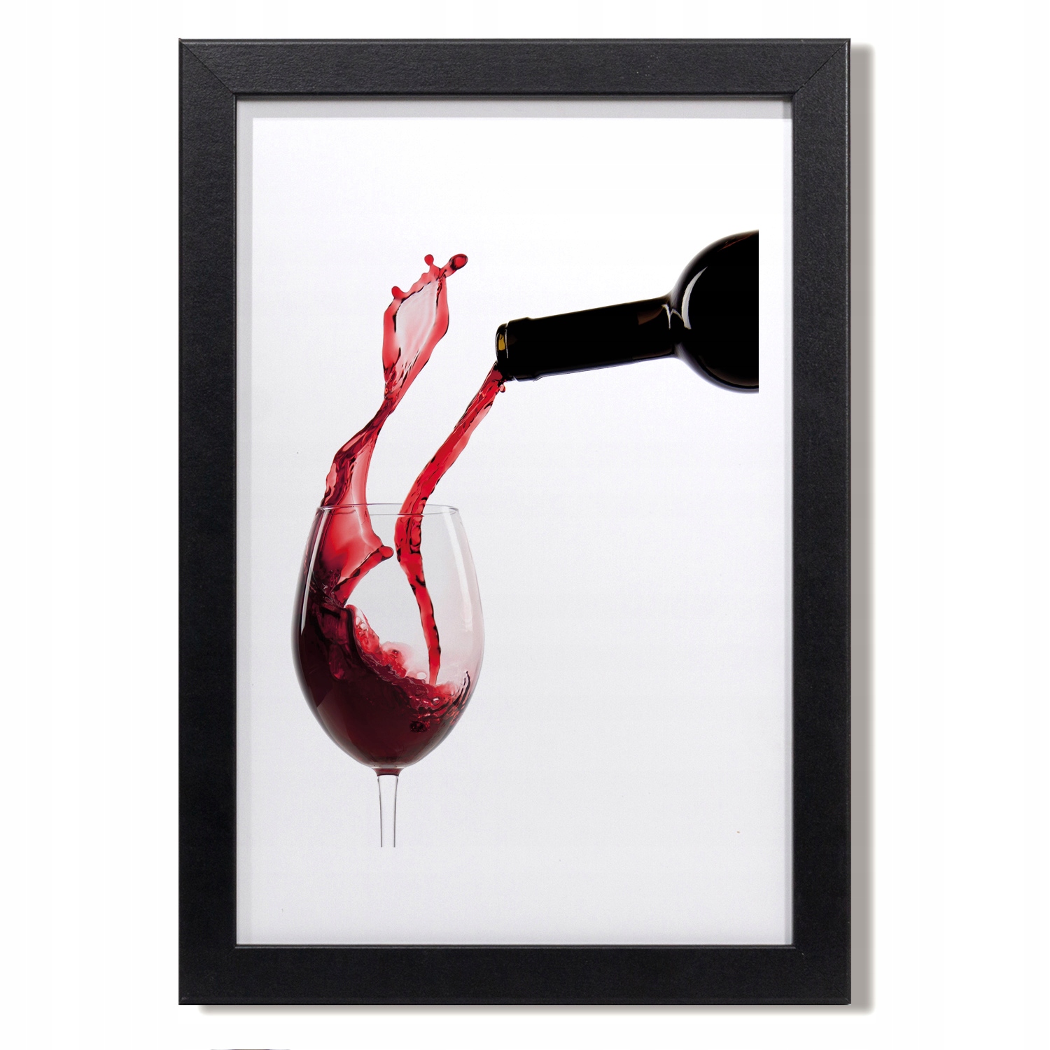 Grafika rámu Mdf Víno sklenička štěnice 20x30 cm