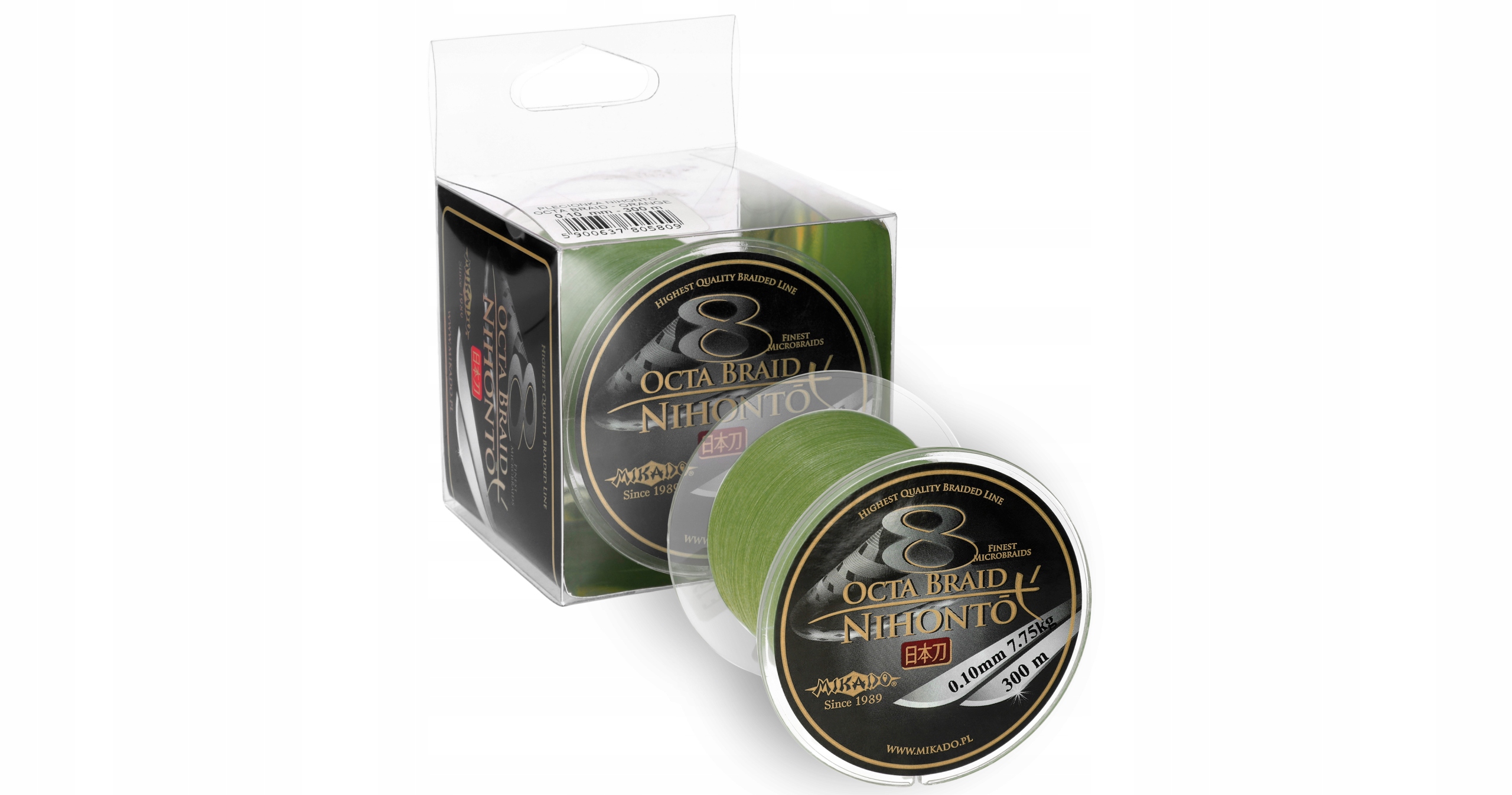 Mikado Nihonto Octa 8 Braid 0,10mm 300m zielona