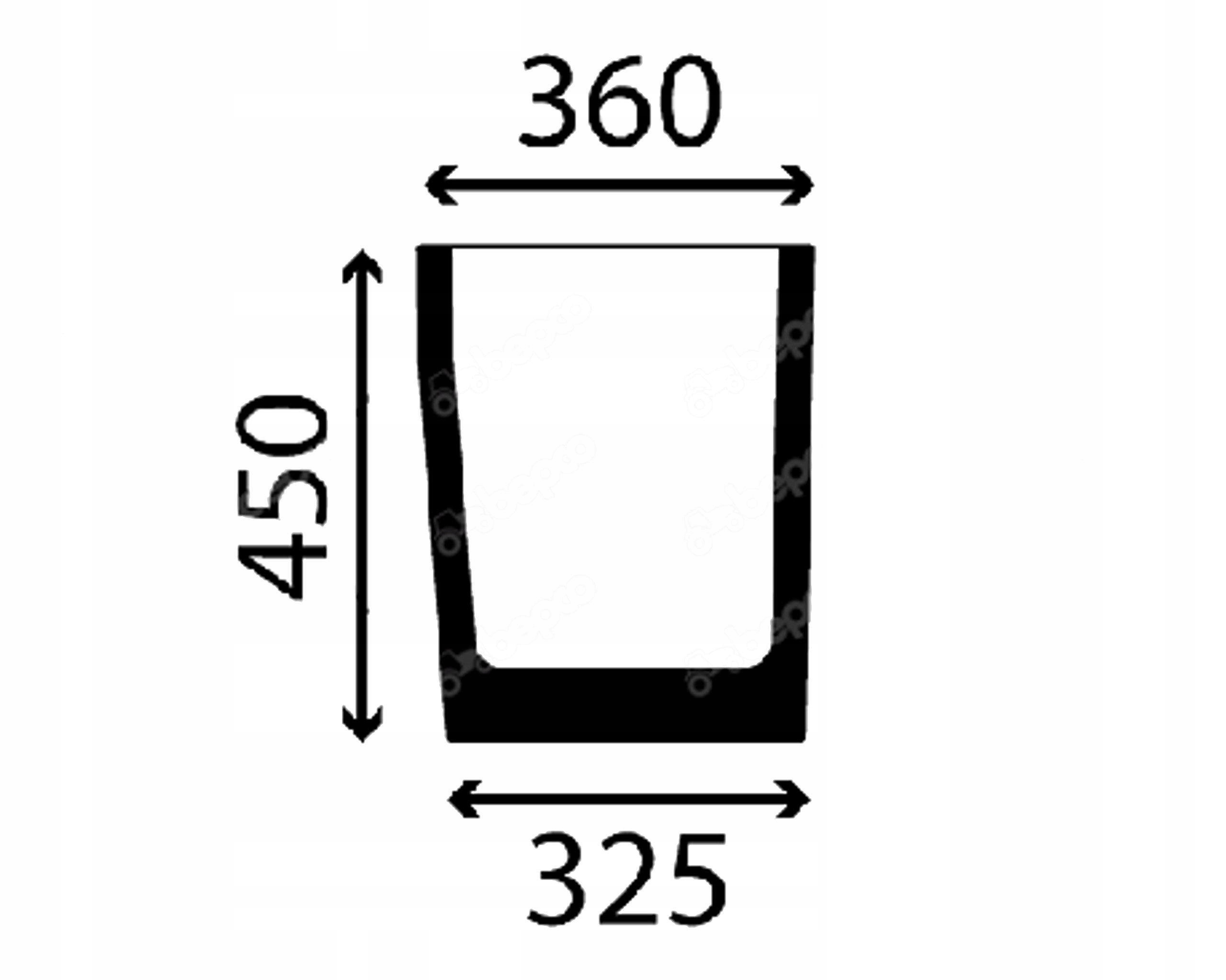 sklo Jcb přední spodní pravé 827/30456