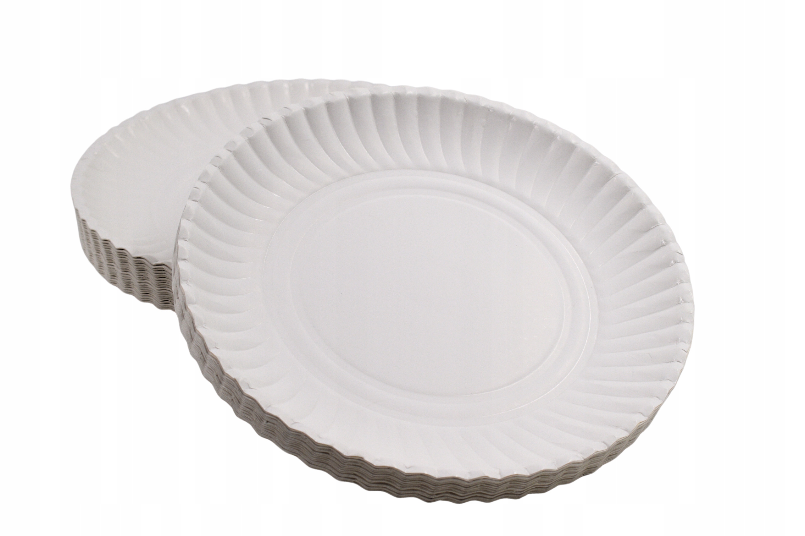 

Talerze papierowe jednorazowe białe 23 cm 100 szt