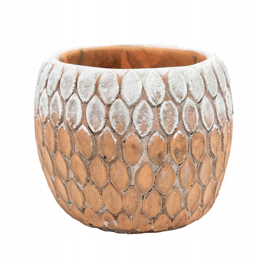 

Osłonka ceramiczna Ø 13cm Łuska ceglana doniczka