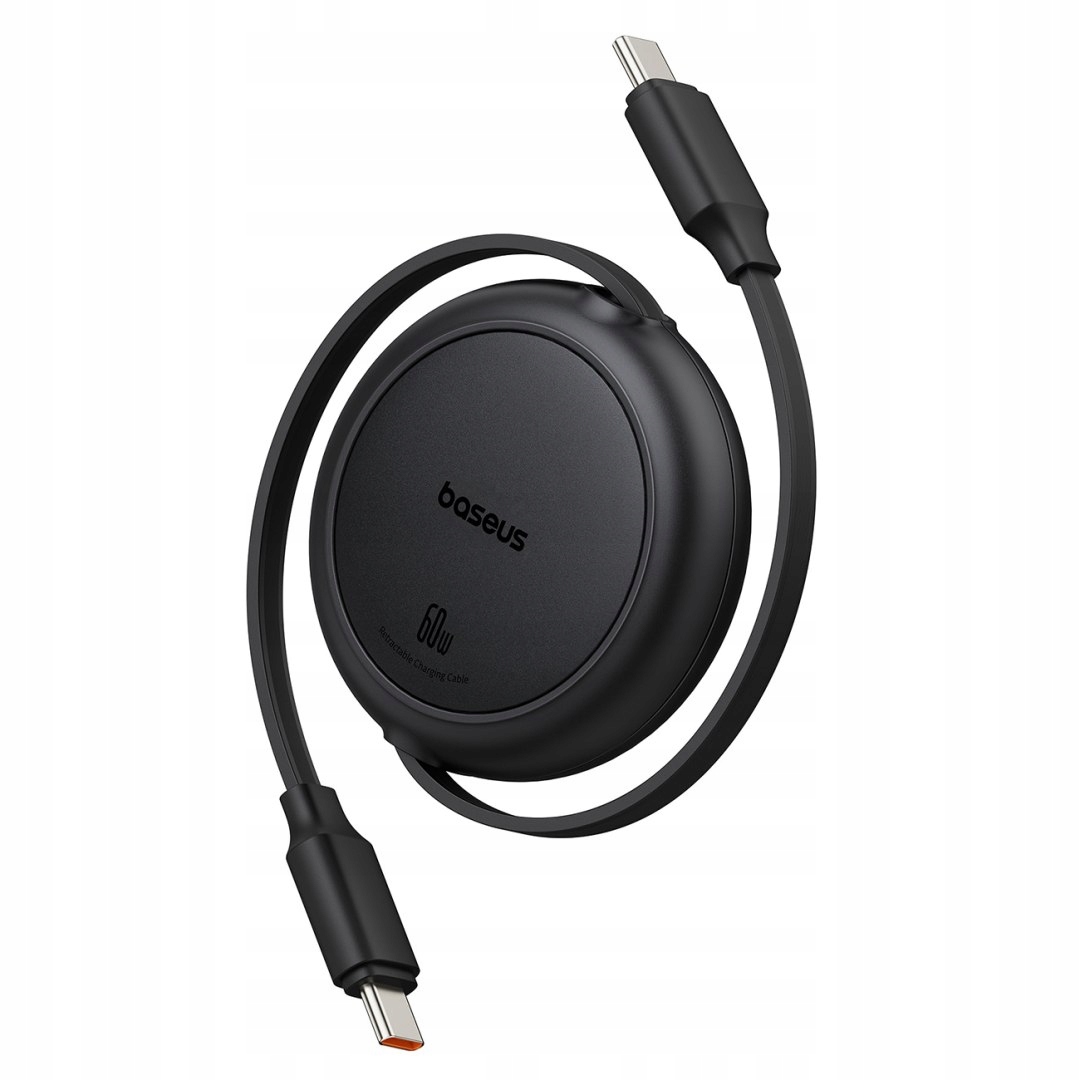 Kabel przewód zwijany Usb-c Free2Pull 60W 1m czarny