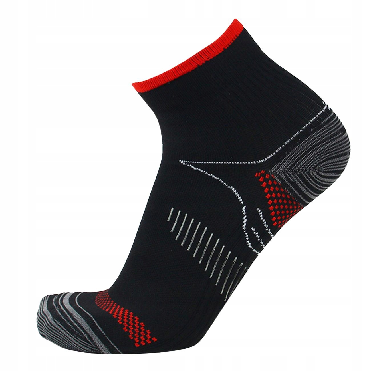 Unisex členkové ponožky s kompresiou - S / M - Black