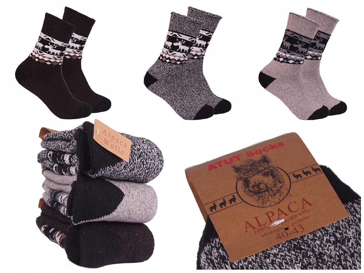 

Skarpety Premium Męskie Termo Alpaca 40-43