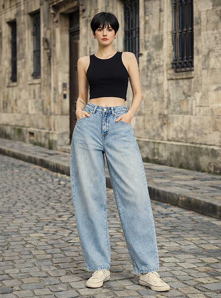 dámské džínové kalhoty M.Sara Baloon velikost S