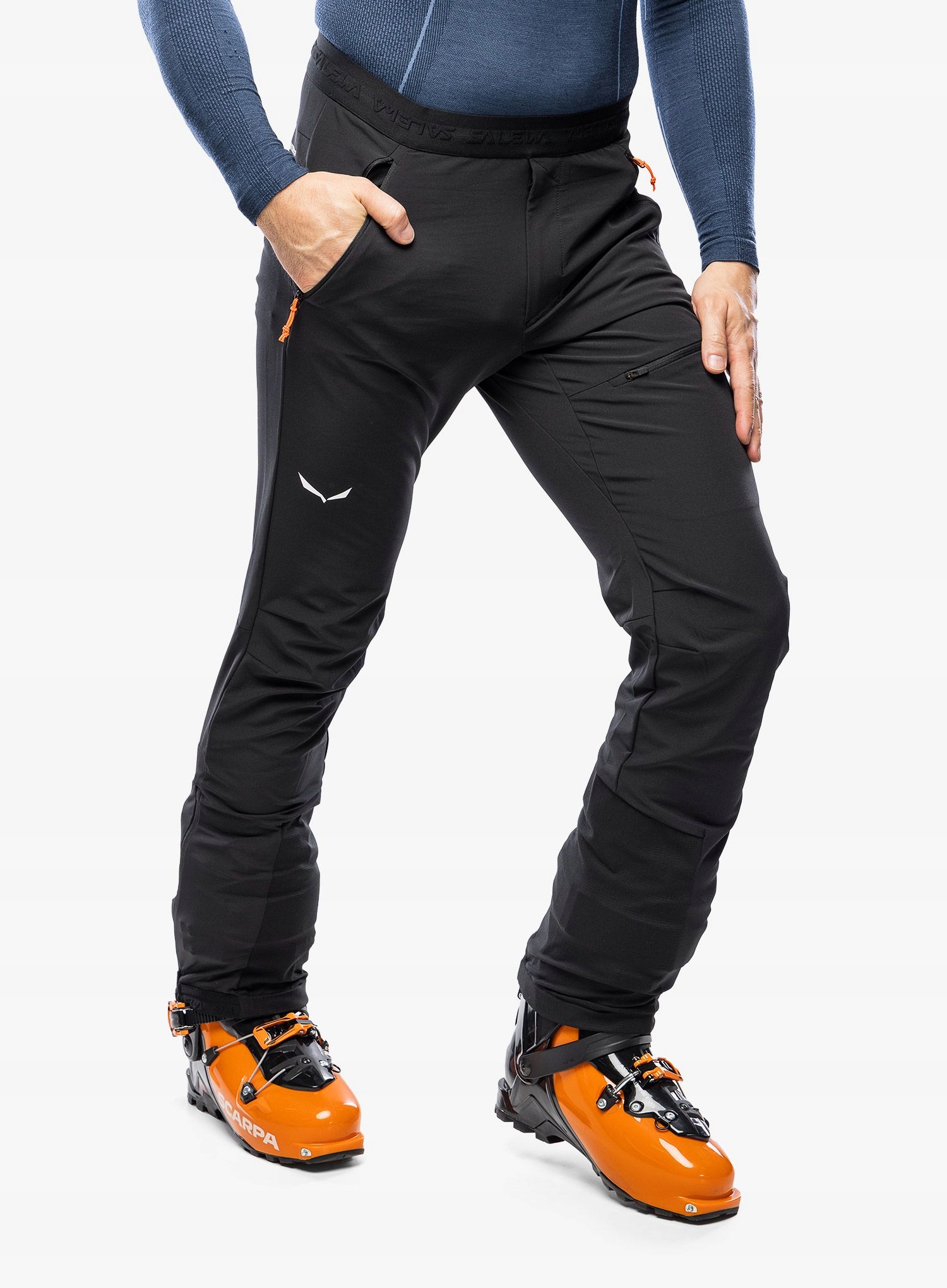 Skialpové kalhoty Salewa Sella Dst Light Pants černá barva S