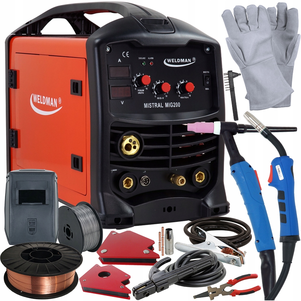 Spawarka inwertorowa Weldman MIG 200A MMA TIG