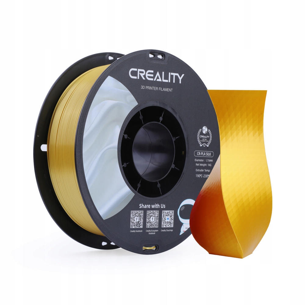 ОРИГІНАЛ CREALITY CR-SILK FILAMENT 1KG GOLDEN GOL
