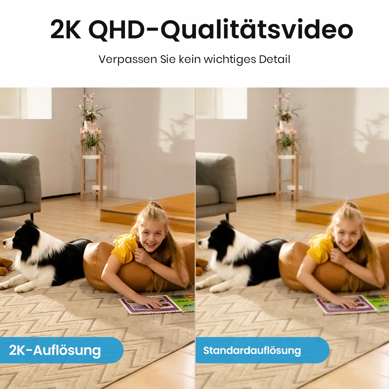 AOSU Kamera 2K Wewnętrzna 5G 24GHz 360° Dla Dzieci i Zwierząt Alexa — miniatura 2