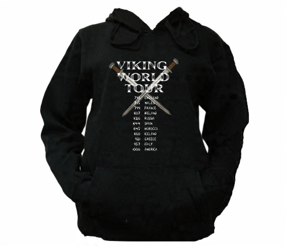 

S Bluza Kaptur Męska Vikings Wikingowie Wzory