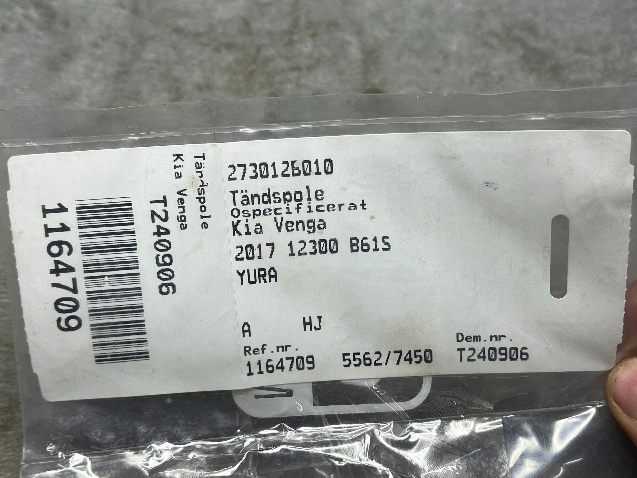 coil ignition Kia Hyundai 273012B010 original !J