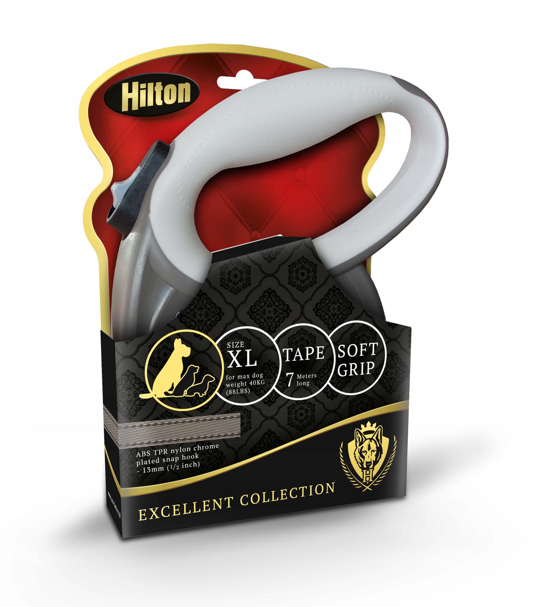 Smycz dla psa Hilton Smart Dog XL 7 m brązowo-beżowa do 40kg