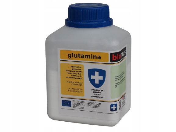 

Glutamina L-glutamine czysta Biomus 250g