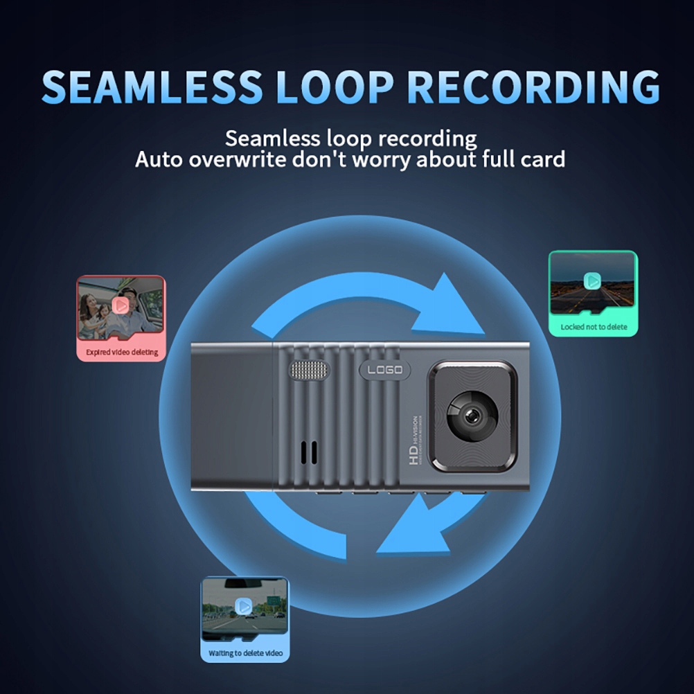 Samochód z szerokokątną kamerą na desce Marka inna