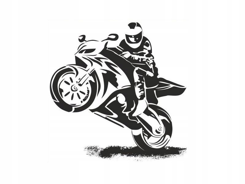 

Naklejka Nalepka Motor Motocykl Motocyklista