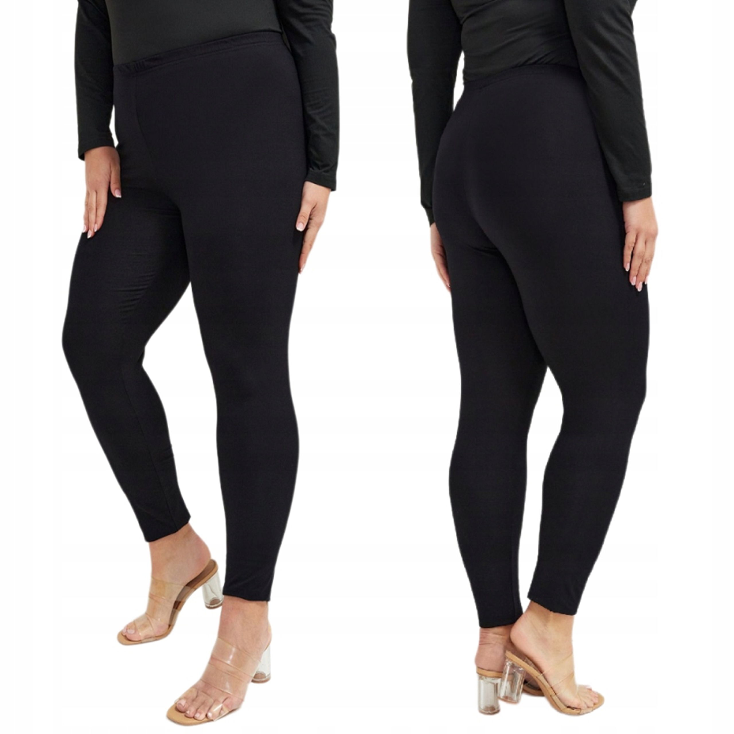 Dámské legíny Bavlněné Dámské legíny Vysoký stav Plus Velikost