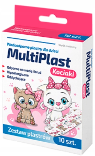 

Multiplast zestaw plastrów dla dzieci Kociaki x10