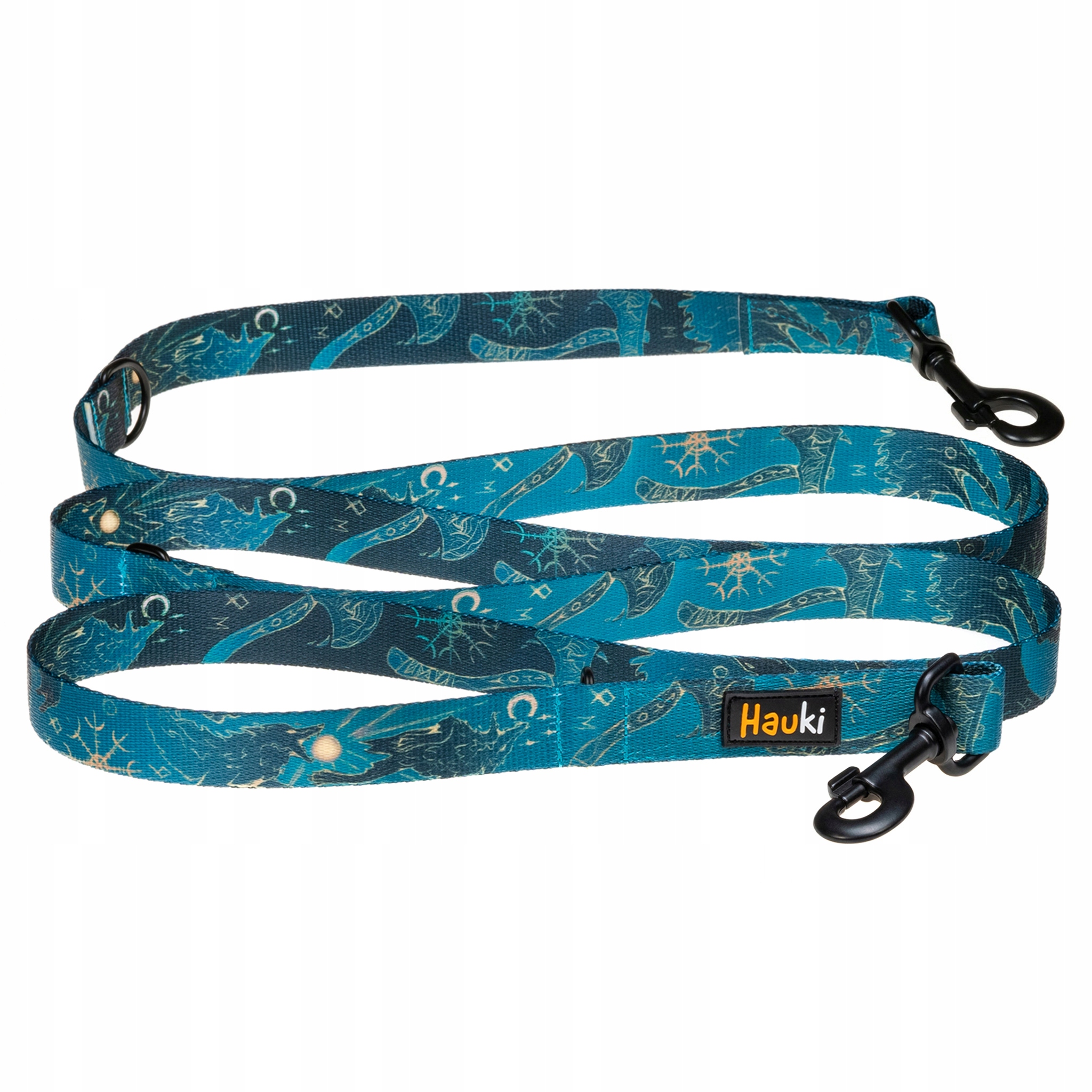 Wytrzymała Smycz Przepinana. Czarne Okucia. Dla Dużego Psa. 400 cm 2,5 cm