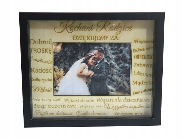 

Ramka 3D Życzenia Dla Rodziców Ślub Wesele MB79