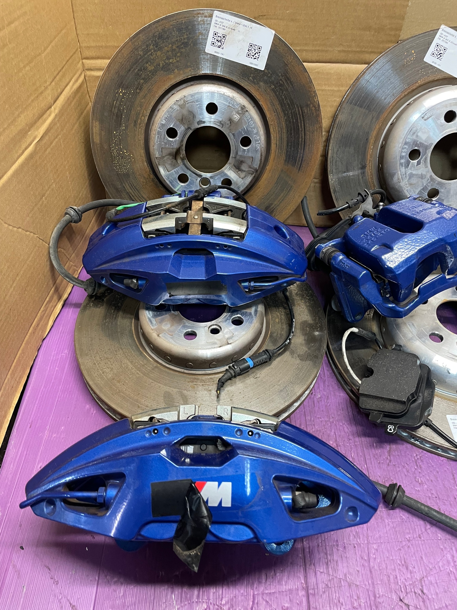 calipers brake + discs + plates 348/36 m-packet KOMPLET BMW iX I20 36KM