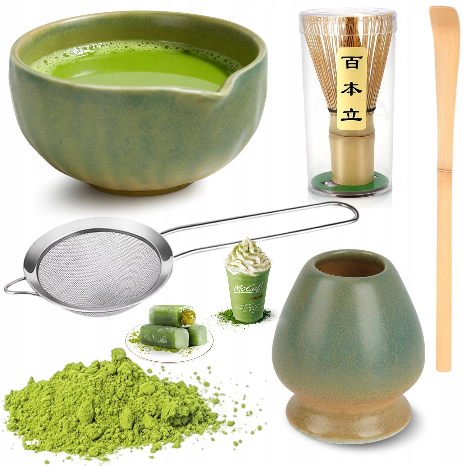 Levně Chashaku Bambusová Dárková Sada Na Čaj Matcha, Metlička, Lžíce