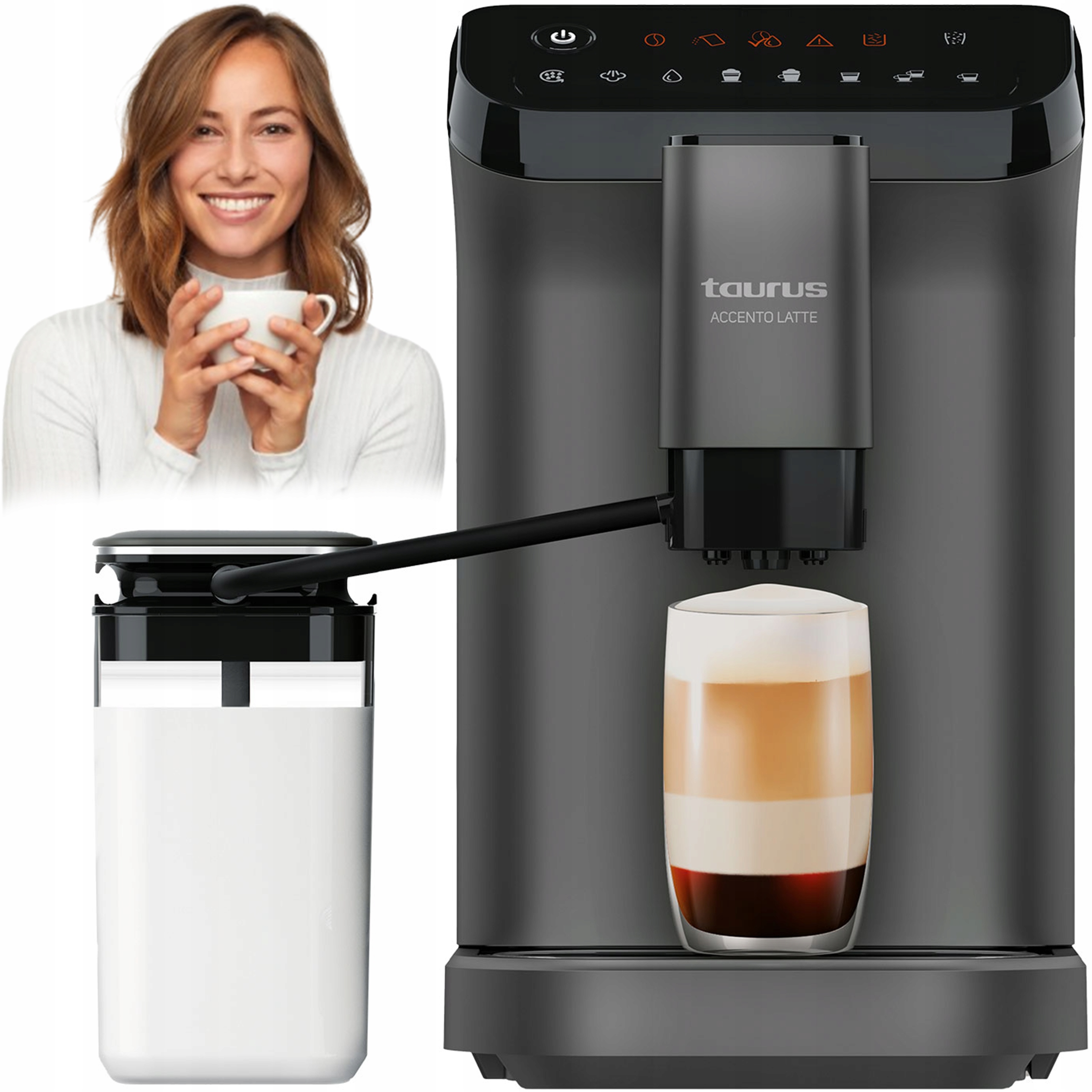 Kávovar Na Kávu Tlakový Automatický S Napeňovačom Melka Taurus 1350W