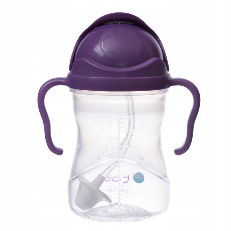 B.BOX BIDON ze słomką 240 ml KUBEK pojnik BUTELKA dla dzieci - WINOGRONOWY Wiek dziecka 6 m +