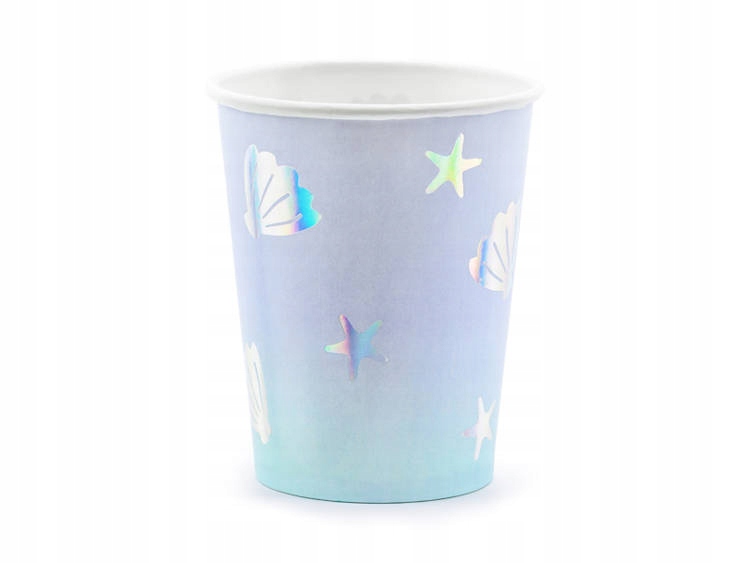 KUBECZKI PAPIEROWE NIEBIESKIE NARWAL 220 ML