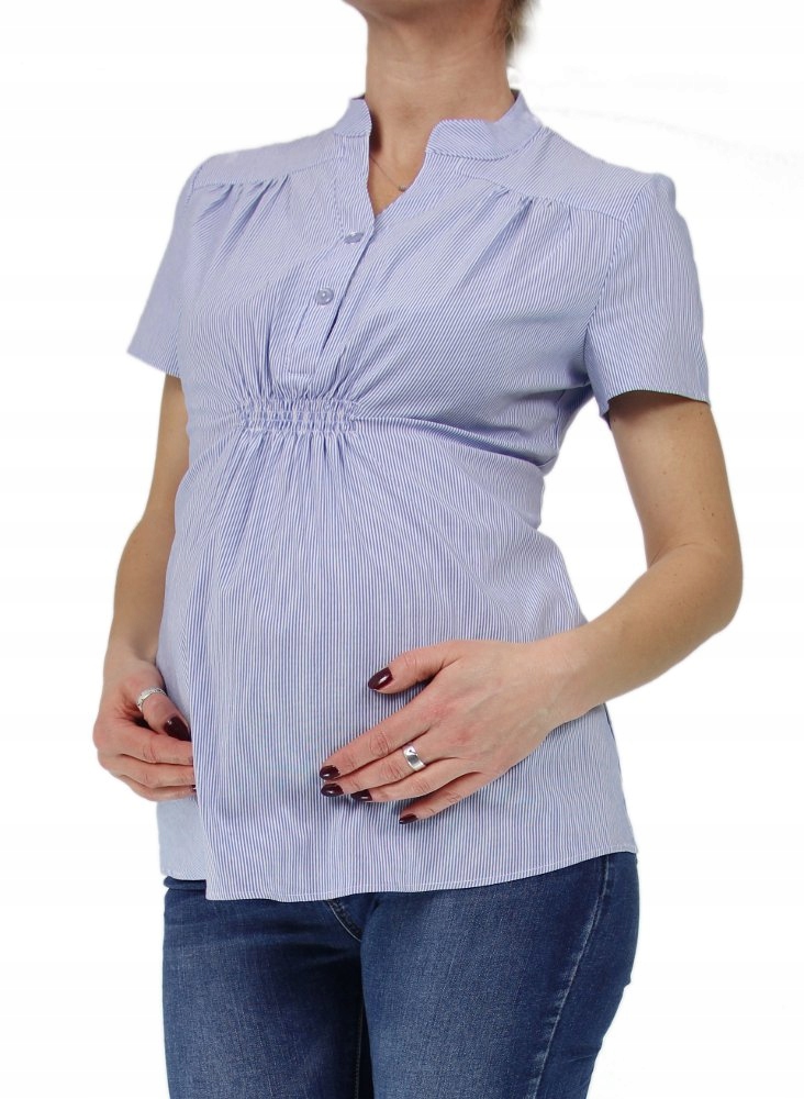 Tehotenská blúzka košeľová na dojčenie elegantná M