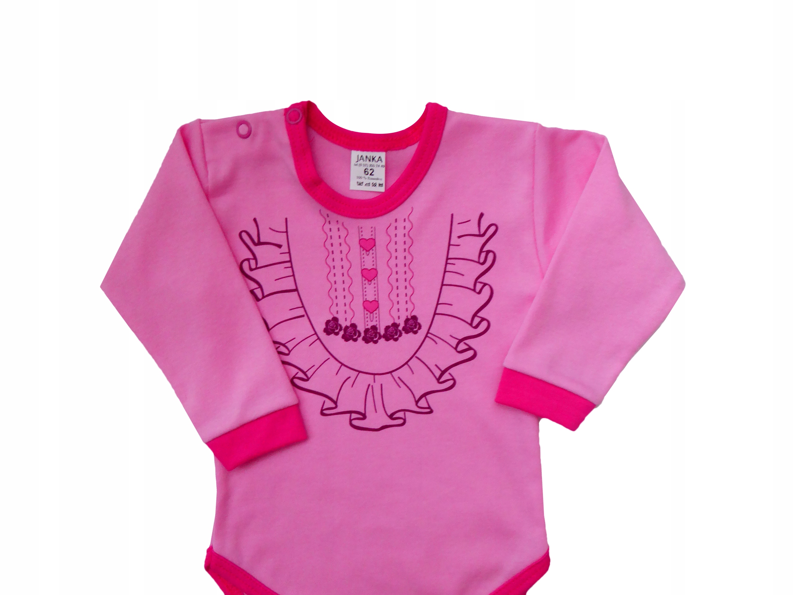 

Body z długim rękawem wyprawka 68 długi rękaw