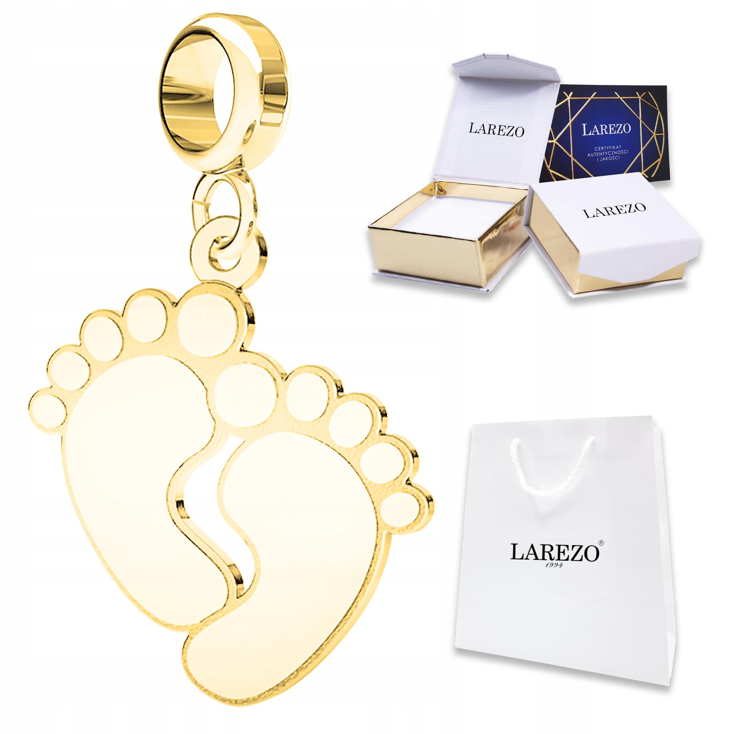 Zlatý závěsný přívěsek pro dětské nohy a nohy dítěte Rodina Stříbro 925